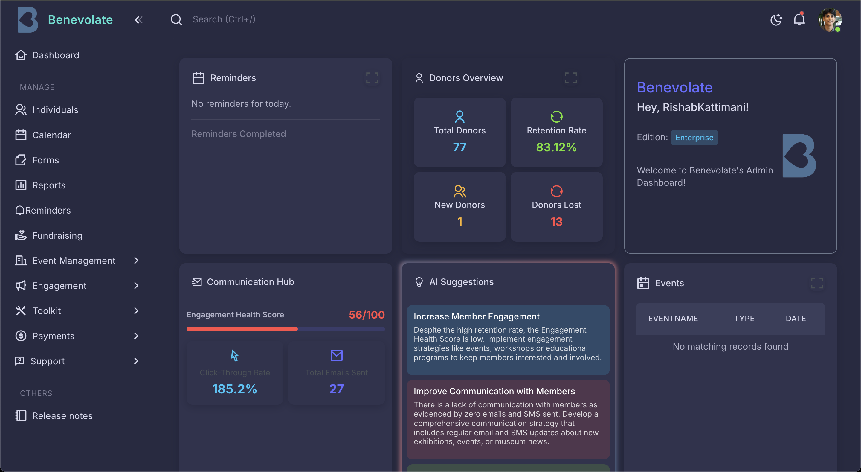 Admin Dashboard